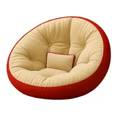 GENERICO - Futon Tipo Gota Estilo Japones Naranja