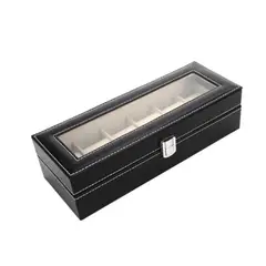 GENERICO - Organizador De 6 Relojes Portareloj Estuche Elegante