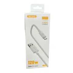 WESDAR - - Cable 120cm Type-C a USB Carga Rápida 120W - Blanco
