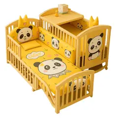 GENERICO - Cama Cuna Multifuncional Convertible Expandible Panda