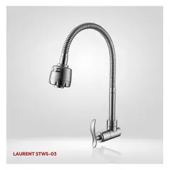 STONE - LLAVE DE COCINA A LA PARED LAURENT STWS-03 SATINADO