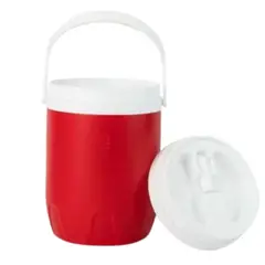 GENERICO - Cooler Rojo Grande 3.4 Litros con Boquilla en Tapa – Ideal para Bebidas Frías