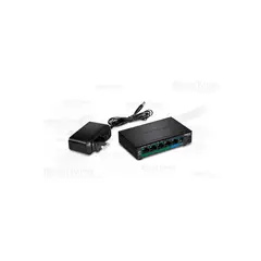 TRENDNET - Switch Net Gigabit 5 Puertos Tpe-Tg52 Con 4 Poe, Ideal Para R