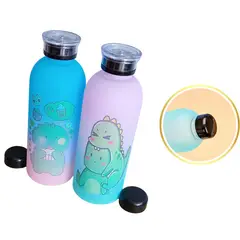 GENERICO - Pack de Tomatodo Botella Kawai con Diseño de Dinosaurio