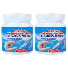 GENERICO - Pack x2 Pastilla Limpiadora de Lavadora Buen Olor 12 Piezas