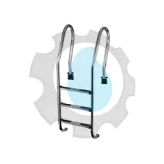 GENERICO - ESCALERA PARA PISCINA DE 3 PASOS DE ACERO INOXIDABLE SF315 POOL SYSTEM