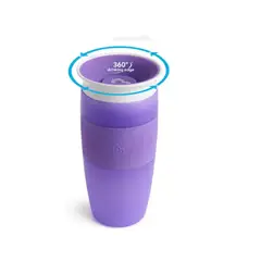 MUNCHKIN - Vaso Antiderrame Miracle 360 14oz Morado Munchkin