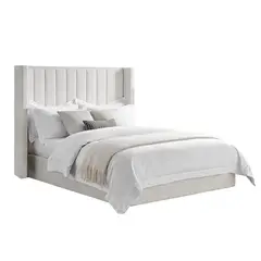 GENERICO - Cama Tapizada Listón California Arena Queen