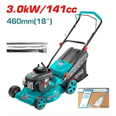 TOTAL TOOLS - Corta Cesped 141cc 4 tiempos 3.0HP 2600RPM 460MM(18'')