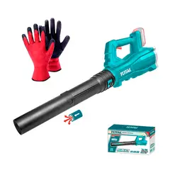 TOTAL TOOLS - Sopladora Gigante Hojas Inalámbrica 20v Jardinería + Guantes