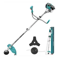 TOTAL TOOLS - Motoguadañadora a Gasolina 2 Tiempos 1. 4KW 52CC 9000RPM Total