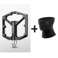 ROCKBROS - Pedal de Aluminio K203 NEGRO + BANDANA