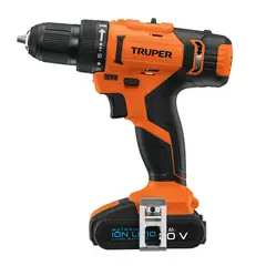 Truper - TALADRO INALAMBRICO 20V 12 BATERIA ION LITIO TRUPER
