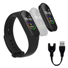 GENERICO - Pulsera deportiva M4 Smartband reloj Monitor ritmo cardíaco rastrea