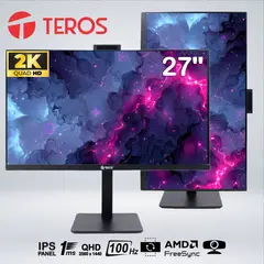 TEROS - MONITOR TEROS TE-2715CS QHD 27 " IPS 100hz 1ms SPEAKER WEBCAM PIVOT
