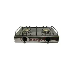 COCINAS SURGE - Cocina de mesa 2 hornillas de acero inoxidable sin tapa marca Surge
