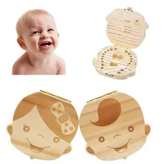 GENERICO - CAJA DE DIENTES DE LECHE PARA BEBÉ MADERA MACIZA-NIÑO