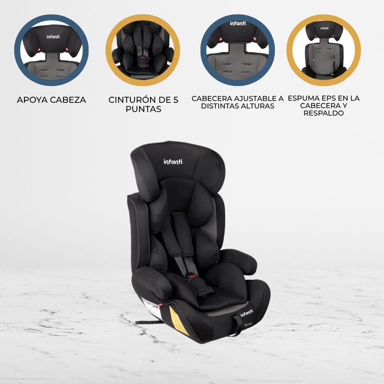 Silla Auto Butaca «HANGAR» Black
