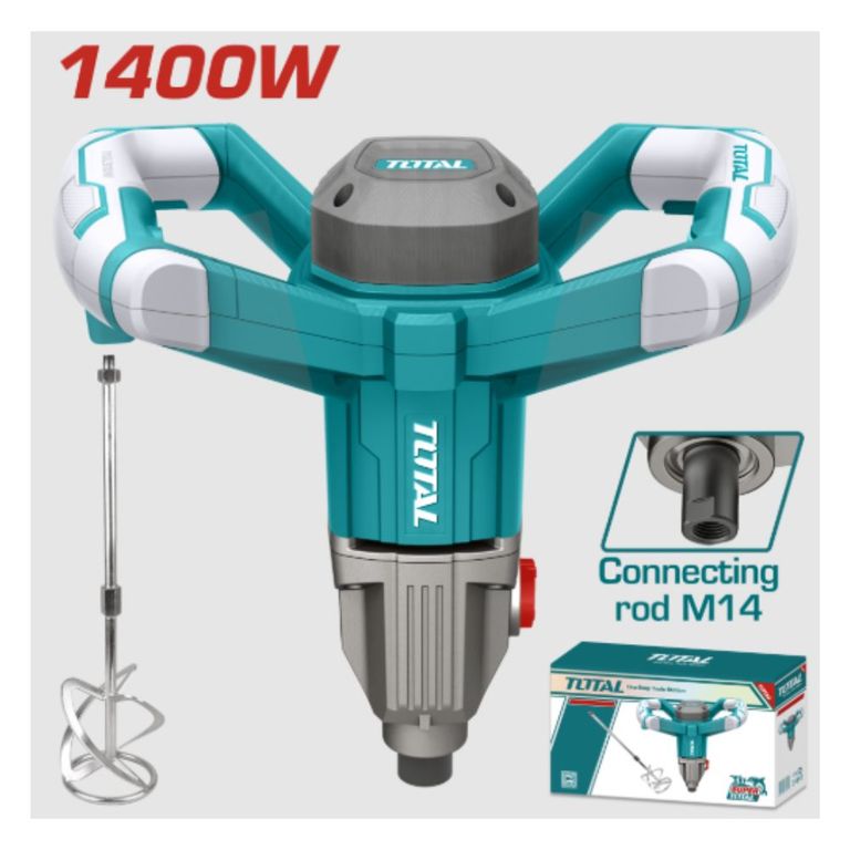 Mezcladora de Cemento o Pintura de 1400W Industrial