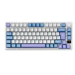ROYAL KLUDGE - Teclado Inalámbrico RK-M75 Taro Milk 75% Switch K Silver
