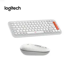 LOGITECH - TECLADO + MOUSE POP ICON BLUETOOTHWIRELESS SP COPILOT WHITE