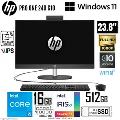 HP - All in One Pro One 240 G10 Intel Core i5-1334U 16GB RAM 512GB SSD 23.8" FHD