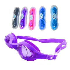 GRAVITAL - Lentes Para Natación Básico Para Niños Morado -