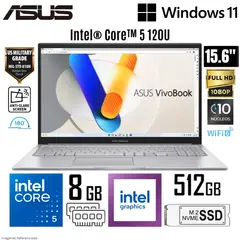 ASUS - Laptop Vivobook 15 X1504VA-NJ686W Intel Core 5 120U 8GB RAM 512GB SSD 15.6" FHD - Silver
