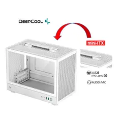DEEPCOOL - Mini Case CH160 WH Placa Base Mini-ITX
