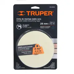 TRUPER - Cinta Doble Contacto de 25 mm x 10 m - 11728