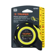 Truper - Wincha Auto-Lock contra impactos 5 m cinta 19 mm Truper - 10747