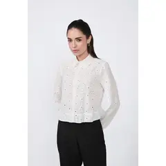 BANATY - BLUSA CROP ELLA CON VOLADO PARA MUJER
