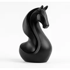 GENERICO - ADORNO EXCLUSIVO CABALLO NEGRO  23cm x 13cm x 14cm