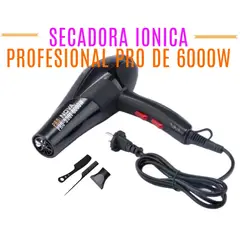 GENERICO - SECADORA PROFESIONAL DE CABELLO PREMIUM PRO TECNOLOGÍA IÓNICO 6000W