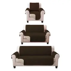 GENERICO - Set Cobertor Para Muebles 3+2+1 - Reversible - Impermeable - ajustable