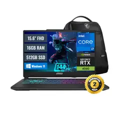 MSI - Laptop Gamer Cyborg 15 A13VFK Intel Core i7 16GB RAM 512GB SSD 8GB RTX 4060 156 FHD Windows 11