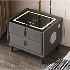 GENERICO - Mesa de Noche Velador Smart con USB Carga Inalambrica y Parlante