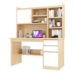 ANYHOGAR - Escritorio Con Estanteria 120CM×162cm Cajón Gabinete Oficina