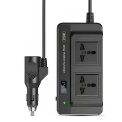 XO - Cargador Inversor Corriente Auto 12v a 220v 200w Salida C y USB