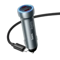 HOCO - Cargador de Auto Hoco Z54B 60W PD Cable Tipo-C a Lightning