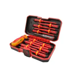 TOLSEN - JUEGO DE DESTORNILLADORES AISLADOS 1000V DE 13PZS - 38016