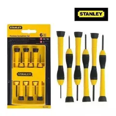 STANLEY - Juego de 6 Destornilladores de Precisión - 66-052