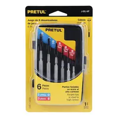 PRETUL - Desarmadores De Precisión Mango Metálico Pretul - 21382