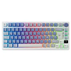 ROYAL KLUDGE - Teclado Royal Kludge RK-M75 Inalambrico OCEAN BLUE - K SILVER SWITCH