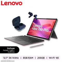 LENOVO - Tablet Idea Tab Pro 12.7" 3K 8GB RAM 256GB Android 14 - Gris Luna