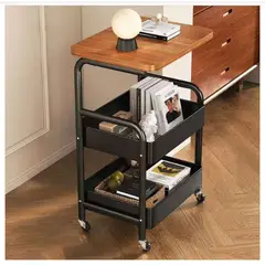 GENERICO - Mesa auxiliar - organizador multiuso con ruedas