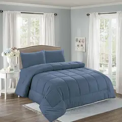 CASATEX - Edredón 5 piezas 3000 hilos de 2 plazas hipoalergénica Premium Algodón