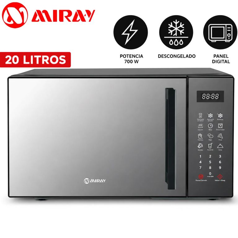 Horno Microondas Miray HMM-205N 20 Litros