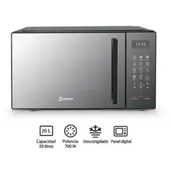 MIRAY - Horno Microondas Miray HMM-205N 20 Litros