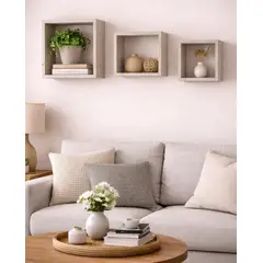 GENERICO - REPISAS DECORATIVAS SET DE 3 - STOBUS PINE